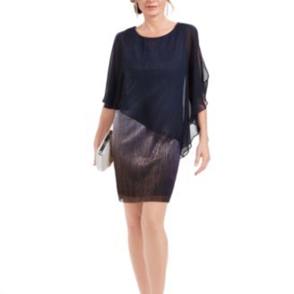 Connected Apparel Dusty Lavender Cocktail Dress